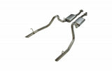 Pypes Violator exhaust system fits 1979-1993 Ford Mustang 2.5 inch split rear exit dual exit 304 stainless steel mandrel bent SFM13V