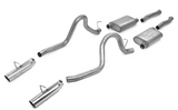 Pypes Violator exhaust system fits 1999-2004 Ford Mustang 2.5 inch split rear exit dual exit 304 stainless steel mandrel bent SFM27V