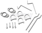 Pypes Pype Bomb axle-back exhaust system fits 1979-2004 Ford Mustang 2.5 inch split rear exit dual exit 304 stainless steel mandrel bent SFM29VB