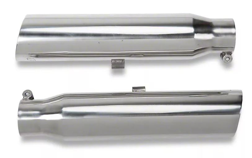 Pypes Pype Bomb axle-back exhaust system fits 1979-2004 Ford Mustang 2.5 inch split rear exit dual exit 304 stainless steel mandrel bent SFM29VB