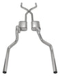 Pypes Violator exhaust system fits 1965-1970 Ford Mustang 2.5 inch dual exit 304 stainless steel mandrel bent SFM43T