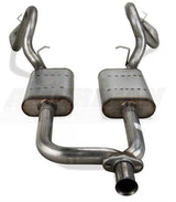 Pypes cat-back exhaust system fits 1998-2004 Ford Mustang 2.5 inch split rear exit dual exit 304 stainless steel mandrel bent SFM50
