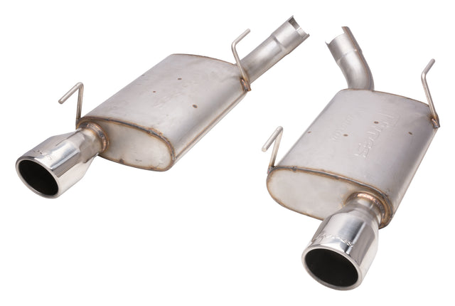 Pypes Violator exhaust system fits 2005-2010 Ford Mustang 4 inch split rear exit dual exit 304 stainless steel mandrel bent