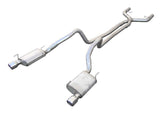 Pypes Violator exhaust system fits 2005-2010 Ford Mustang 2.5 inch split rear exit dual exit 304 stainless steel mandrel bent XFM44