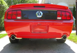 Pypes Violator exhaust system fits 2005-2010 Ford Mustang 2.5 inch split rear exit dual exit 304 stainless steel mandrel bent XFM44
