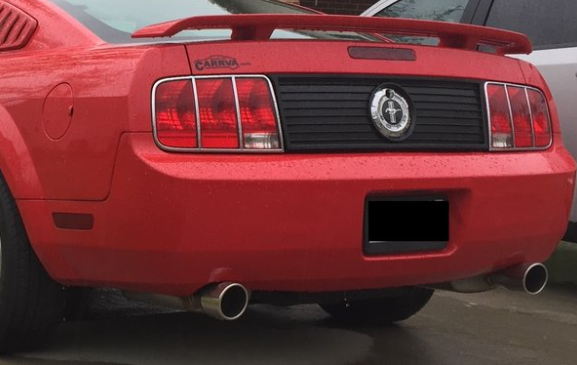 Pypes Violator exhaust system fits 2005-2010 Ford Mustang 2.5 inch split rear exit dual exit 304 stainless steel mandrel bent XFM44