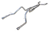 Pypes X-pipe exhaust system fits 2005-2010 Ford Mustang 2.5 inch split rear exit dual exit 304 stainless steel mandrel bent SFM69