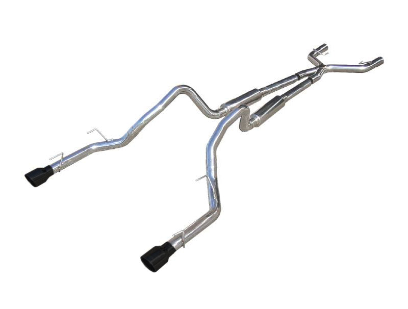 Pypes X-pipe exhaust system fits 2005-2010 Ford Mustang 2.5 inch split rear exit dual exit 304 stainless steel mandrel bent XFM44