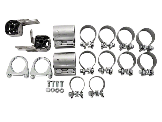 Pypes X-pipe exhaust system fits 2005-2010 Ford Mustang 2.5 inch split rear exit dual exit 304 stainless steel mandrel bent SFM69