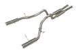Pypes Pype Bomb axle-back exhaust system fits 2011-2013 Ford Mustang 4 inch split rear exit dual exit 304 stainless steel mandrel bent SFM76M