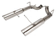 Pypes Pype Bomb axle-back exhaust system fits 2011-2014 Ford Mustang 2.5 inch split rear exit 304 stainless steel mandrel bent