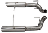 Pypes Pype Bomb axle-back exhaust system fits 2011-2014 Ford Mustang 2.5 inch split rear exit 304 stainless steel mandrel bent