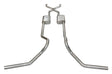 Pypes crossmember-back exhaust system fits 1965-1976 Ford F-150 dual exit 304 stainless steel mandrel bent