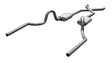 Pypes X-pipe exhaust system fits 1964-1972 A-Body 2.5 inch split rear exit dual exit 304 stainless steel mandrel bent SGA12