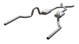 Pypes X-pipe exhaust system fits 1970-1971 A-Body 3 inch split rear exit dual exit 304 stainless steel mandrel bent SGA13R