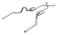 Pypes X-pipe exhaust system fits 1970-1971 A-Body 3 inch split rear exit dual exit 304 stainless steel mandrel bent SGA13