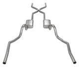 Pypes Violator exhaust system fits 1964-1972 A-Body 2.5 inch dual exit 304 stainless steel mandrel bent SGA42