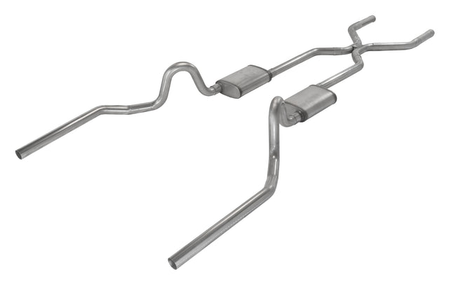 Pypes Violator exhaust system fits 1970-1971 A-Body 3 inch dual exit 304 stainless steel mandrel bent SGA43R