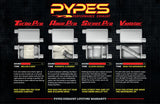 Pypes Violator exhaust system fits 1970-1971 A-Body 3 inch dual exit 304 stainless steel mandrel bent