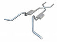 Pypes performance muffler 2.5 inch split rear exit dual exit 304 stainless steel mandrel bent SGB10T
