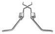 Pypes Violator exhaust system fits 1965-1970 Ram 2.5 inch dual exit 304 stainless steel mandrel bent SGB40S