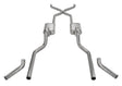Pypes Violator exhaust system fits 1955-1957 Chevy 2.5 inch dual exit 304 stainless steel mandrel bent SGC16