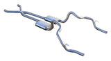 Crossmember Back w/X-Pipe Exhaust System 70-74 F-Body Split Rear Dual Exit 2.5