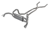 Pypes H-pipe exhaust system 2.5 inch dual exit 304 stainless steel mandrel bent EVT49