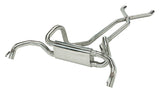 Pypes X-pipe exhaust system 2.5 inch split rear exit dual exit 304 stainless steel mandrel bent EVT49