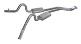 Pypes cat-back exhaust system fits 1978-1988 Chevy El Camino 2.5 inch split rear exit dual exit 304 stainless steel mandrel bent SGG50R