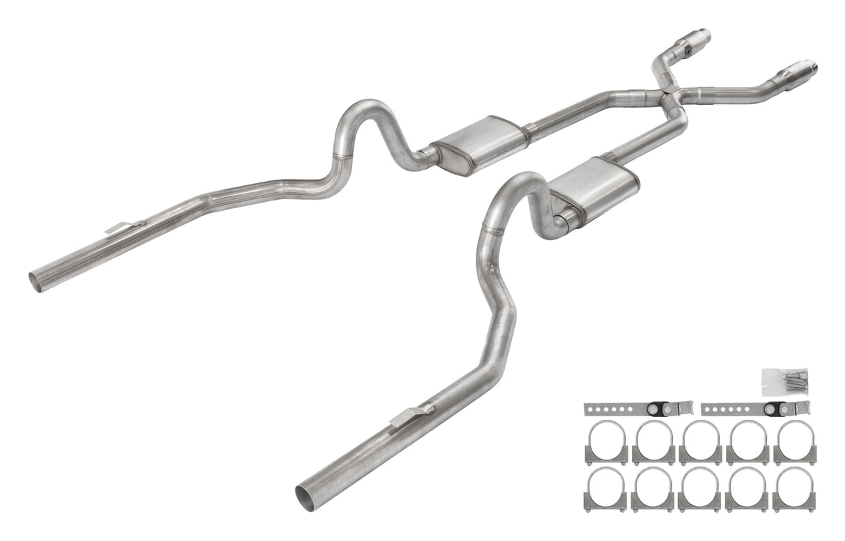 Pypes Violator exhaust system fits 1978-1988 Ram G-Body 3 inch dual exit 304 stainless steel mandrel bent SGG913RE