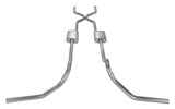 Pypes Violator exhaust system 2.5 inch split rear exit dual exit 304 stainless steel mandrel bent SGT980E