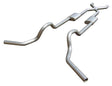 Pypes X-pipe exhaust system 2.5 inch split rear exit dual exit 304 stainless steel mandrel bent SGT79T