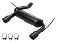 Pypes axle-back exhaust system fits 2007-2018 Jeep 2.5 inch dual exit 304 stainless steel mandrel bent SJJ20SB