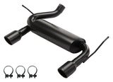 Pypes axle-back exhaust system fits 2007-2018 Jeep 2.5 inch dual exit 304 stainless steel mandrel bent SJJ20SB