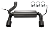 Pypes axle-back exhaust system fits 2007-2018 Jeep 2.5 inch dual exit 304 stainless steel mandrel bent