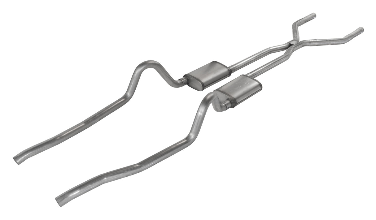 Pypes Violator exhaust system fits 1967-1973 A-Body 2.5 inch dual exit 304 stainless steel mandrel bent SMA910E