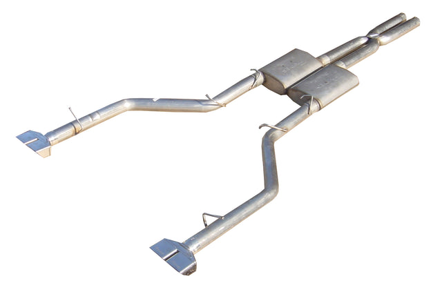 Pypes Violator exhaust system fits 2008-2014 Dodge Challenger 2.5 inch split rear exit dual exit 304 stainless steel mandrel bent SMC20V