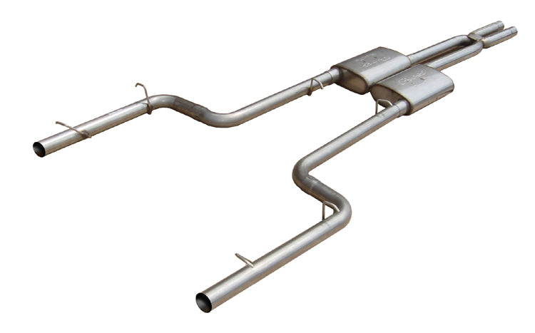 Pypes Violator exhaust system fits 2011-2014 Dodge Charger 2.5 inch split rear exit dual exit 304 stainless steel mandrel bent SMC26V