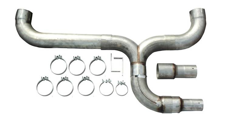Pypes performance exhaust system 5 inch dual exit 304 stainless steel STD005