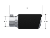 MBRP exhaust tip 4 inch T304 stainless steel carbon fiber tip