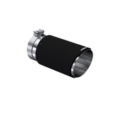 Universal Carbon Fiber Tip 6in OD/5in Inlet/12in L - Angle Cut Tip