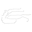 Front Brake Line Kit for 2011 GMC Sierra 2500 HD 6.0L , Front Brake Kit; 4WD stainless steel