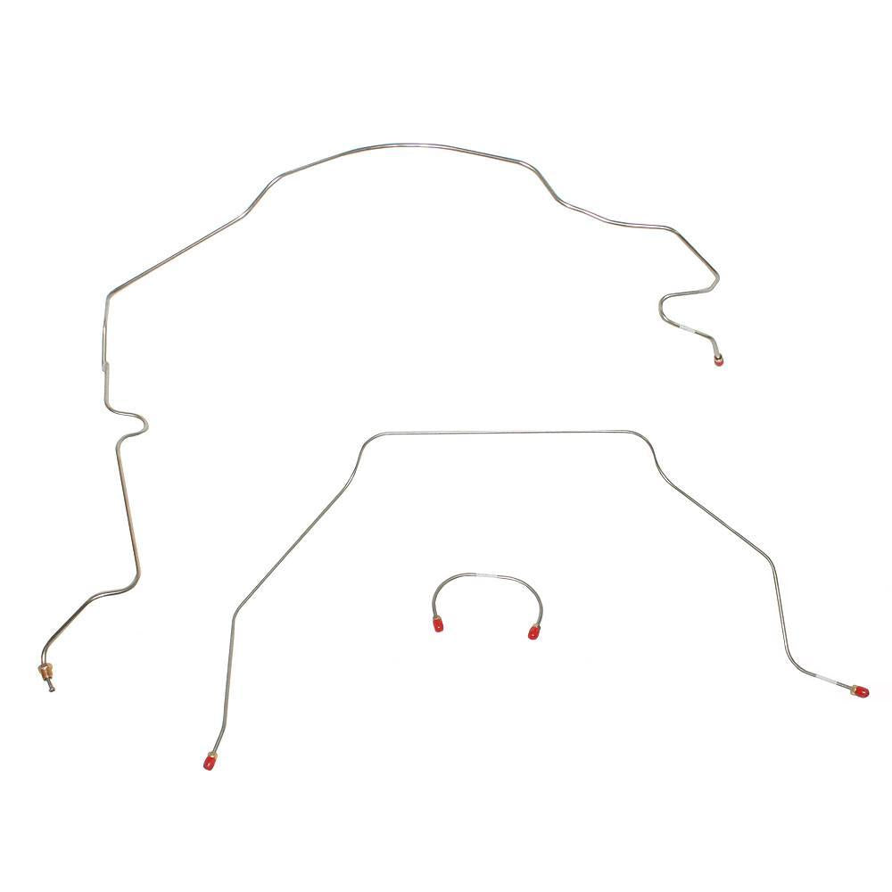 1951-1952 Chevrolet 3100 Complete Brake Line Kit Long Bed Stainless TCK5102SS