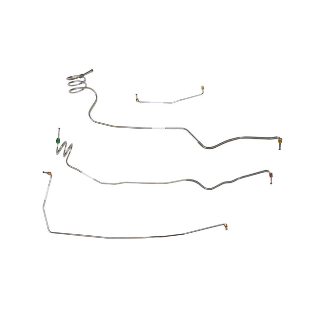 Front Brake Line Kit for 1973-1979 Chevy, C-10, Front Brake Kit; Stainless stainless steel
