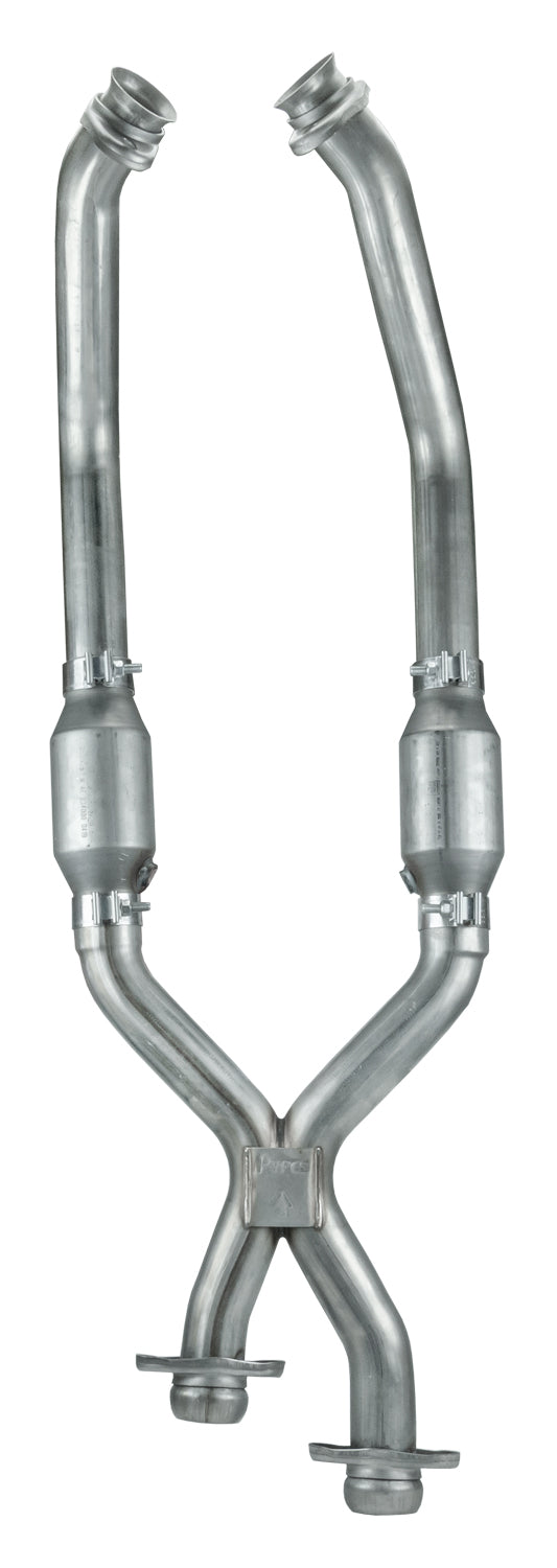 Pypes X-pipe exhaust system fits 1979-1995 Ram Mustang 304 stainless steel mandrel bent XFM30
