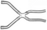 Exhaust X-Pipe Kit Intermediate Pipe 2.5 in Crossover Incl Special Angled Rear
