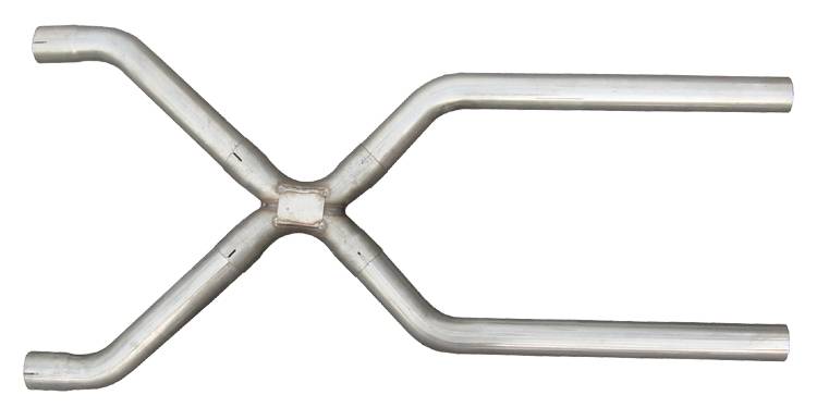 Pypes X-pipe exhaust system 2.5 inch 304 stainless steel mandrel bent XVA10