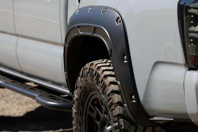 Fits Toyota Tacoma (16-23) Fender Flares; Defender; 1H5 Cement; A-T11621-1H5