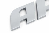 Fits 1985-2024 911 Porsche Badge - Matte Silver for Audi and VW
